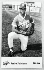 1995 Great Falls Dodgers Minor League Postcard #02-Pedro Feliciano, LHP