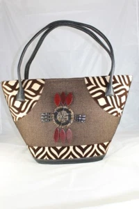 Handbag Shopper Tote Madagascar Natural Raffia Handmade Bag 8 Free Post - Picture 1 of 5