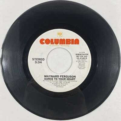 Maynard Ferguson Dance To Your Heart 45 RPM Single Stereo Demo 1980 - Image 1 of 2