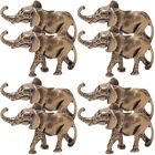 8 Pcs Brass Elephant Feng Shui Figures Mini Animals Thai Figurines