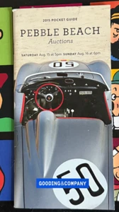 Pebble Beach Auctions 2015 Gooding Company Pocket Guide - Picture 1 of 2