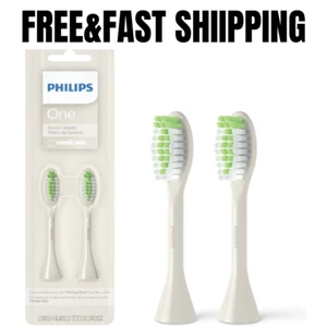Phillips One Replacement Toothbrush Heads, Pack Of TwoBH1022/06, Midnight, NEW - Picture 1 of 12