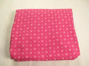 Pink~White Waverly Cotton Fabric 42" by 4 Yds~ Spring~ Easter~Floral~Garden - Picture 1 of 4