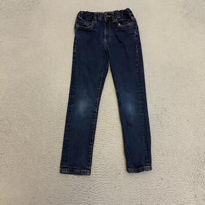 Lucky Brand Jeans Boys Size 8 Blue Authentic Skinny *HOLE - Picture 1 of 11