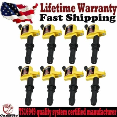 8 Pack Ignition Coils on Plug For Ford Expedition 5.4L V8 2005 2006 2007 2008 US - Image 1 of 4