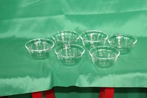(6) Pyrex 10oz ramekin dishes 3 ring fluted microwave safe - Picture 1 of 3
