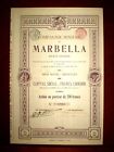 Compagnie Miniere de Marbella , Spain  share certificate  1911