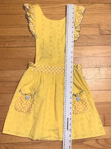 Matilda Jane Splendid Sunshine Brilliant Daydream Eyelet Pinafore Dress Size 8 - Picture 1 of 5
