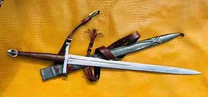 Hand Forged High Carbon Steel Medieval Battle Ready Viking Sword Sharp Blade - Picture 1 of 6