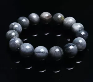 14,5 mm natürliches Falkenauge Stein Kristall Perlen Armband AAA C0339 - Bild 1 von 6