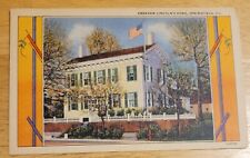 Abraham Lincoln's Springfield IL-Illinois Home - Gift Shop Vintage Postcard