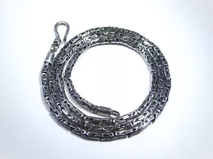 3MM Handmade Solid 925 Sterling Silver Balinese BYZANTINE Chain Necklace 20" - Picture 1 of 4
