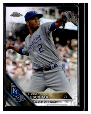 2016 Topps Chrome #117 Alcides Escobar Refractor - Image 1 of 2
