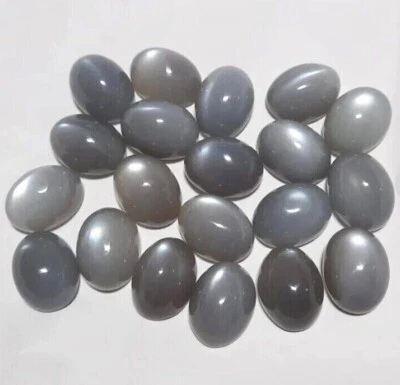 Wholesale Lot 11x9mm Oval Cabochon Natural Moonstone Loose Calibrated Gemstone - Image 1 of 4