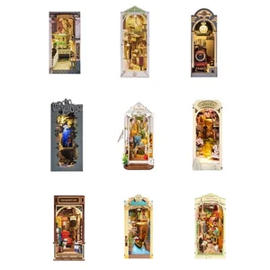 Rolife Book Nook Kit with LED 3D DIY Dollhouse Kit Book Shelf Decor Xmas Gifts - Picture 1 of 102