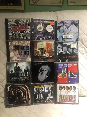 LOT OF 12 ROLLING STONES MUSIC CDS YOU GOT ME ROCKING HOT ROCKS NOW PLEASE READ Foto 1 de 3