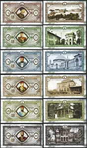 Turkey - Ottoman Sultans 6 Pcs Set , UNC ,1 5 10 20 50 100 Livre - Picture 1 of 7