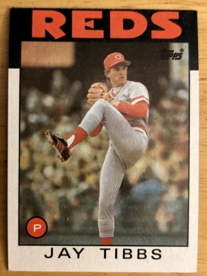 1986 Topps Jay Tibbs Baseball Card #176 Reds High-Grade O/C - Image 1 of 2