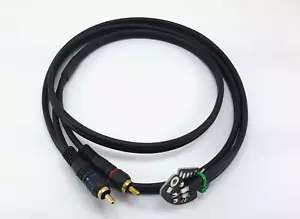 Technics Sl 1200 1210 MK2 MK3 MK5 Kabel Rca Abgeschirmtes Geschweißt 145 CM - - Bild 1 von 12