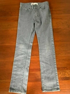 EUC Tillys Boys Levis 510 Skinny Dark Grey Denim Jeans 12 Regular 26 x 26 - Picture 1 of 4