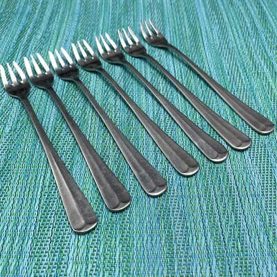 7 HORQUILLAS DE CÓCTEL de acero inoxidable Northland Oneida POST ROAD aperitivo cubiertos Corea Foto 1 de 4