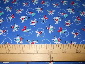 1 yard Lasso Cowboys Fabric - Picture 1 of 1