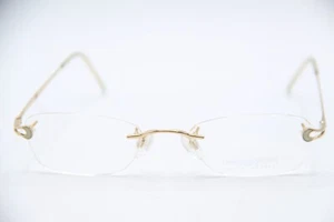 NEW DANIEL SWAROVSKI M 6552 /20 V 6051 GOLD GUNMETAL AUTHENTIC EYEGLASSES 51-19 - Picture 1 of 5