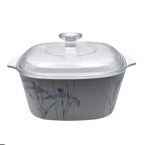 Vtg Corning Ware SHADOW IRIS 3 Qt (L) Casserole with LID Corningware A-3-B - Picture 1 of 11
