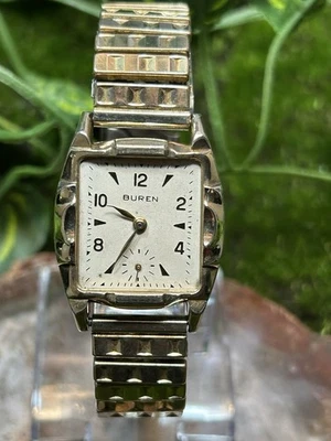 Vintage Men’s 10k RGP Buren Grand Prix  17j Man Wind Watch. No Stem, Crystal - Image 1 of 4