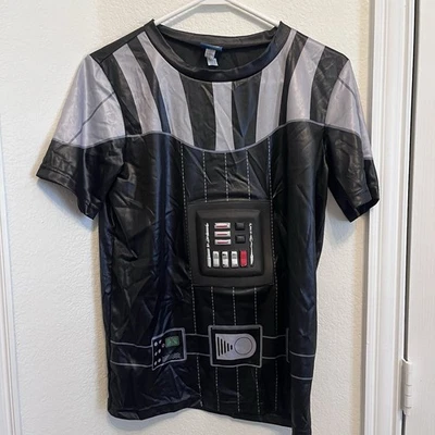 Adult/Teen STAR WARS Darth Vader POLYESTER T-SHIRT Small. Halloween Cosplay - Image 1 of 4