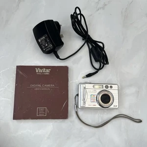 Vivitar ViviCam 8300s 8.1MP Compact Digital Camera Silver With Charger - Picture 1 of 8