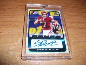 2021 Leaf Pro Set Power Football Spencer Rattler Rookie Auto Card 41/99 Saints - Bild 1 von 2
