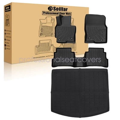 TPE Floor Mats & Trunk Cargo Liner Set For 2013-2016 Mazda CX-5 All Weather 4Pcs Foto 1 de 4