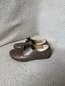 Birkenstock Womens 39 US 8 Brown Leather Lace Up Oxford Shoes Comfort - Picture 1 of 15