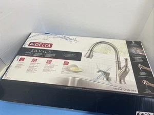 Delta 19949Z-SSSD-DST Savile Kitchen Faucet - Stainless Steel - Picture 1 of 12