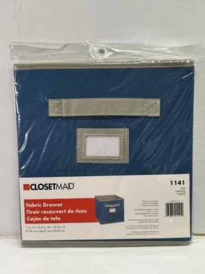 ClosetMaid Cubeicals, Fabric Drawer, Teal Blue 11”H 10.5”W x 10.5”D - Image 1 of 4