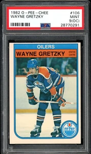 1982-83 OPC O pee Chee NHL #106 Wayne Gretzky HOF PSA 9 MINT oc Edmonton Oilers - Picture 1 of 2