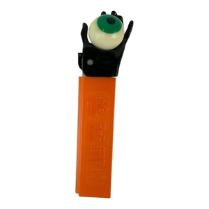 Dispensador de caramelos PEZ 1967 sin pies globo ocular tallo naranja hecho en hambre - Imagen 1 de 8