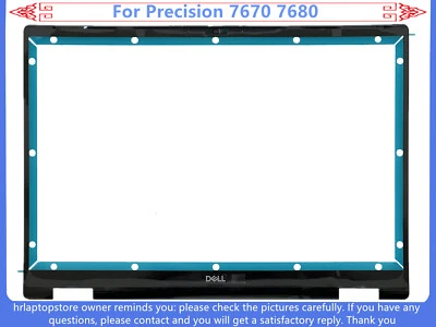 Nuevo para Dell Precision 7670 7680 Series LCD Bisel Frontal Marco Cubierta 0DR96F DR96F Foto 1 de 2