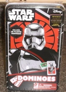 DISNEY STAR WARS THE FORCE AWAKENS EPISODE VII DOMINOS 28 PIECE SET TIN CASE NEW - Bild 1 von 2