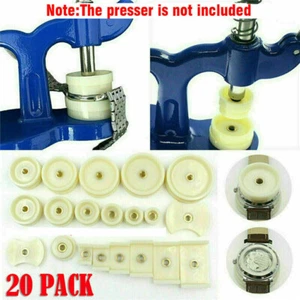 20Pcs Watchmaker Tool Watch Press Set Back Case Closer Crystal Glass Repair Dies - Picture 1 of 11