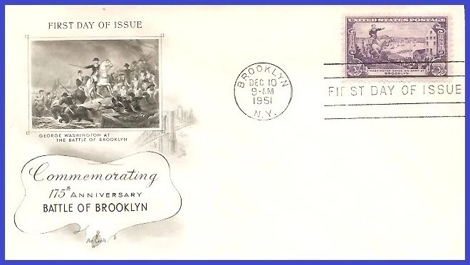 USA5 #1003 U/A ARTCRAFT FDC   Battle of Brooklyn - Image 1 of 1