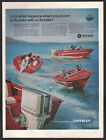 1969 Canadian Chrysler print ad 85 HP Outboard Motor
