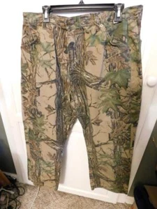 Vintage Duxbak Mens Camo Pants 38 x 34 Brown Realtree Jeans Hunting Retro Deer - Picture 1 of 1