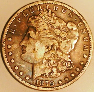 1879 Morgan Dollar, Lot W-55, I Combine Shipping - Picture 1 of 2