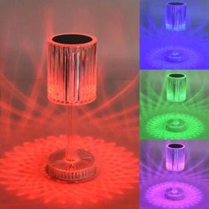 Crystal night light atmosphere lights table lamp RGB color 5v USB Rechargeable - Picture 1 of 9