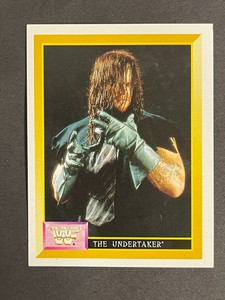 RARE - 1993 Merlin WWF Sticker Card #24 Undertaker wwe action packed rookie