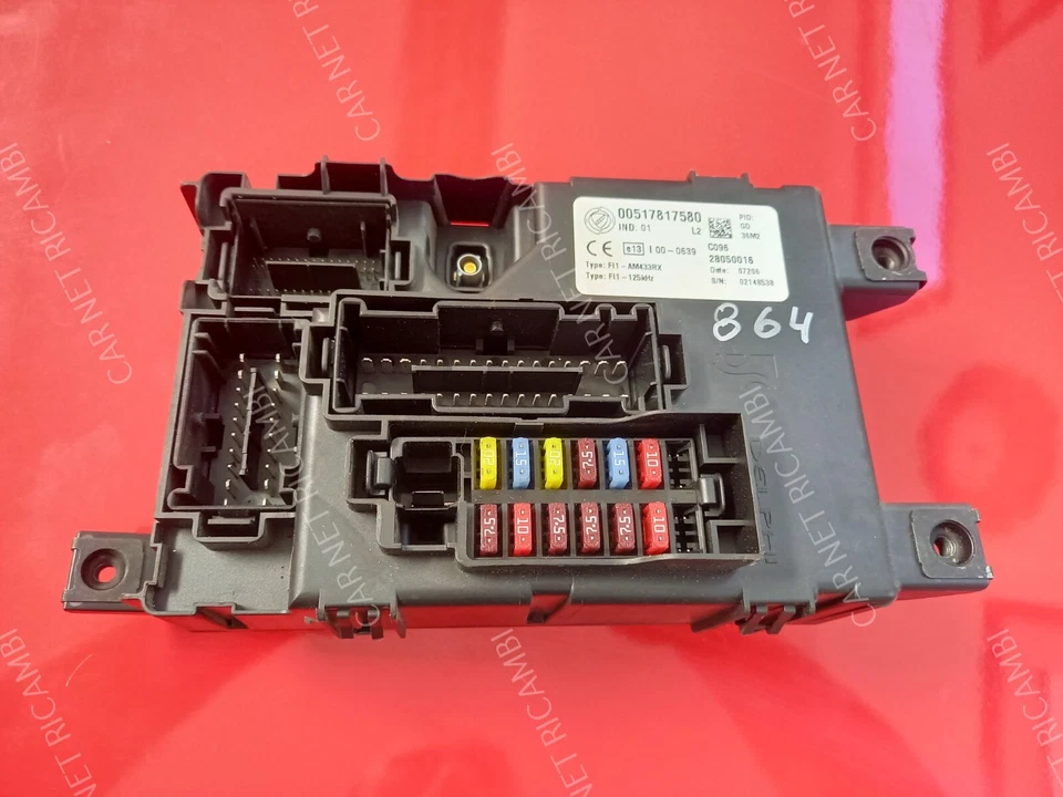 00517817580 517817580 28050016 BODY COMPUTER FIAT GRANDE PUNTO [199] DELPHI FI1 - Immagine 1 di 4