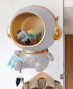 Astronaut 3D Wall Decor And Multifunctional 3 Hook Storage | Kids | Teens | - Bild 1 von 4