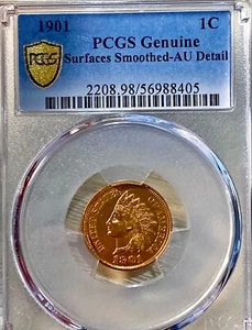 1902 Indian Head Cents PCGS AU Details - Picture 1 of 3